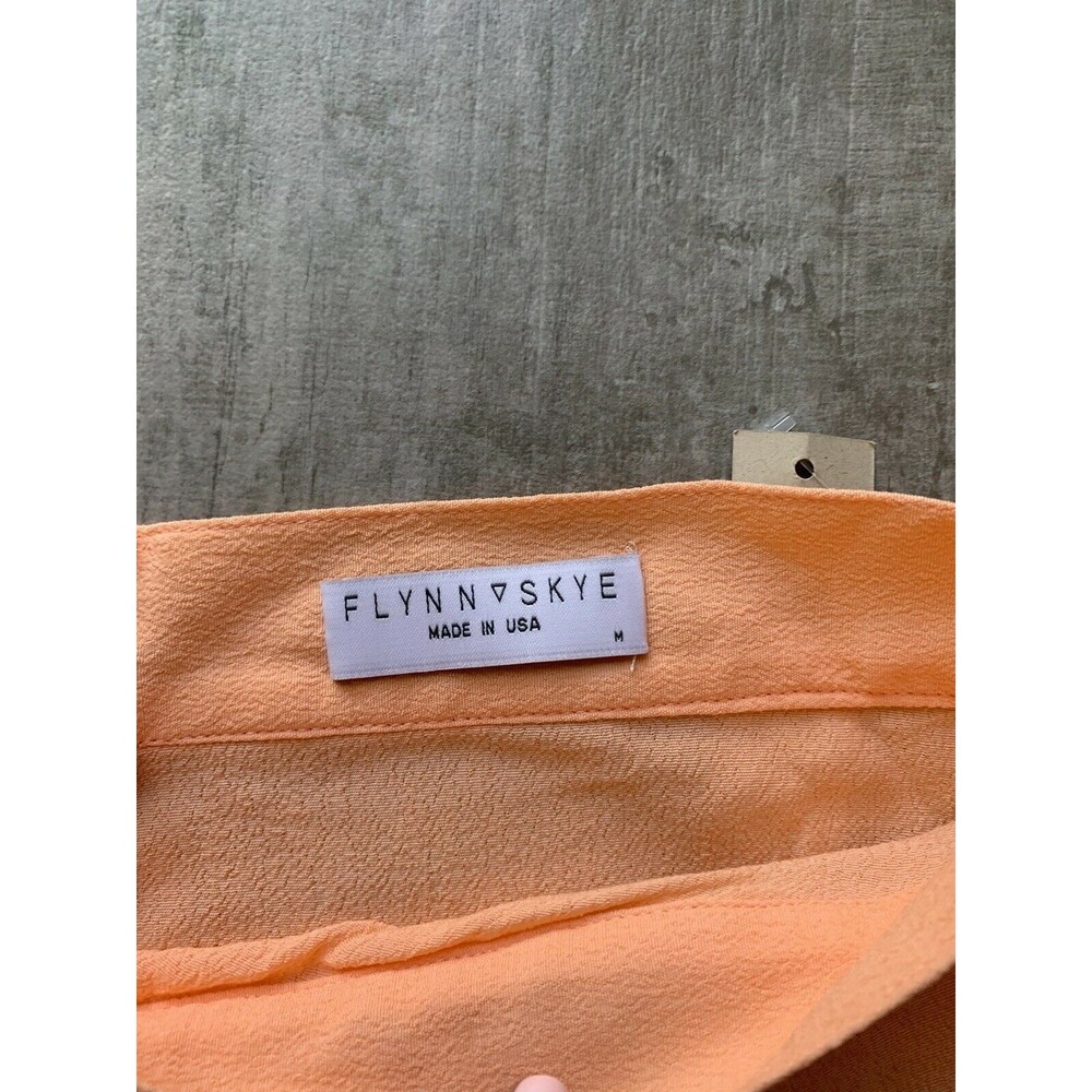 FLYNN SKYE Revolve Designer Los Angeles Orange Creamsicle Wrap Maxi NEW M - Picture 7 of 10